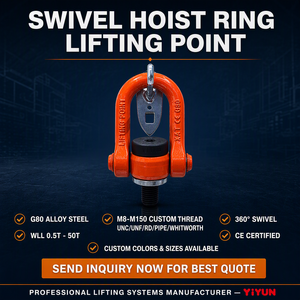 Anillo de Elevación Roscado Tipo <span class=keywords><strong>U</strong></span> de 5T con Rotación de <span class=keywords><strong>360</strong></span> Grados para Trabajo Pesado - Product Image 3