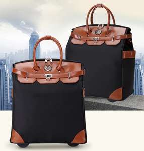 Bolso de mano Oxford de alta calidad para <span class=keywords><strong>mujer</strong></span>, Maleta de equipaje duradera portátil de gran capacidad, rueda de carrito de viaje con cremallera - Product Image 2