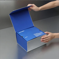 Grande boîte cadeau rigide à couvercle rabattable avec fermeture magnétique, en carton recyclable, couleur personnalisable, pour cadres photo, cosmétiques, livres, estampage