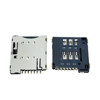 Prise pour carte Micro SIM de 1.45 hauteurs fournie par le fabricant avec accessoire électronique à insertion inclinée à toute épreuve