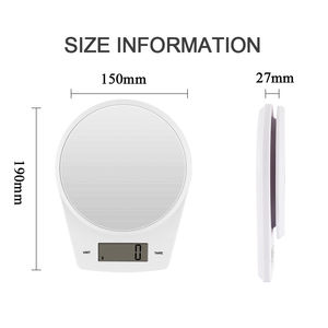 11 LB Küchen waage Elektronische Lebensmittel waage Digital waage Post 5000g x 1g Werks versorgung Mini Post elektronische Batterie waage - Product Image 5