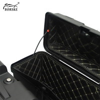 Boîtes latérales de rangement universelles pour moto, 25 L, noires, étanches, sacoches latérales pour moto