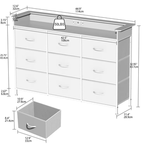 <span class=keywords><strong>Commode</strong></span> moderne blanche Addreen avec éclairage LED et rangement pour chambre à coucher, coiffeuse en acier inoxydable avec panneau design, durable - Product Image 3