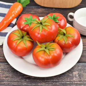 Tomates Artificiales <span class=keywords><strong>de</strong></span> Espuma Realistas para Decoración <span class=keywords><strong>de</strong></span> Cocina y Hogar, Artículos para Fiestas, Accesorios para Fotos - Product Image 6