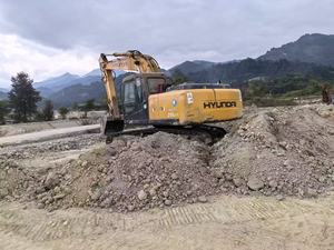 Excavatrice sur chenilles Hyundai215lc-7C jaune, hydraulique, pour travaux de construction, machine lourde sur chenilles - Product Image 5