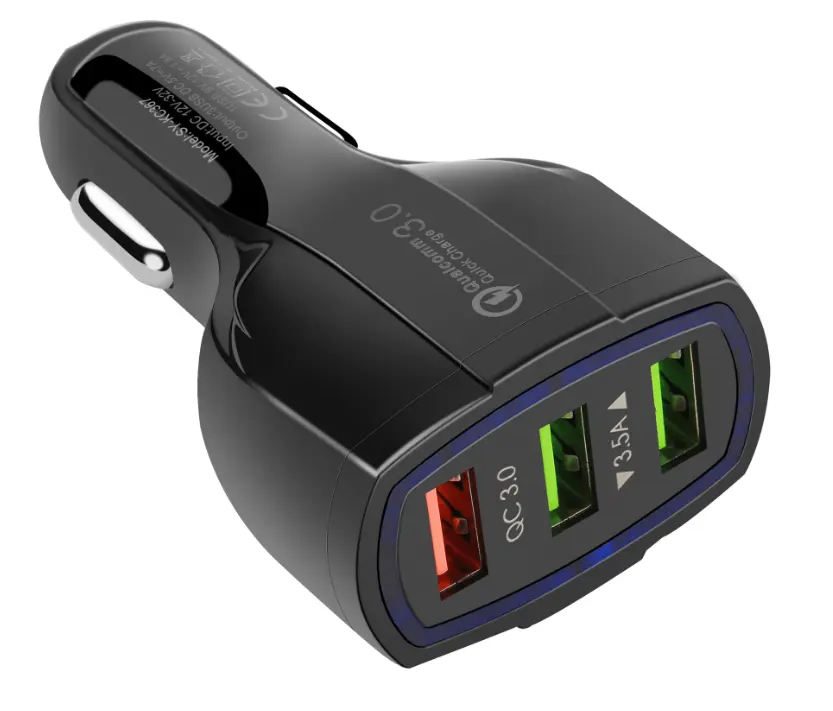 חדש הגעה מהיר טעינה QC3.0 מהיר מטען 3 USB מטען לרכב מתאם לרכב טלפון מטען