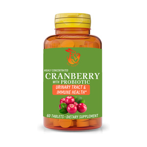 Private Label Cranberry Tablets with Vitamin C Improve Urinary System Women Skin Anti-aging Cranberry <b>Pills</b> Beauty Products - Product Image 1