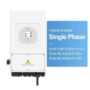 Inversor Solar Híbrido Deye <span class=keywords><strong>SUN</strong></span>-3.6/5/6K-<span class=keywords><strong>SG03LP1</strong></span>-<span class=keywords><strong>EU</strong></span> 48V 51.2v Compatible con Baterías de Bajo Voltaje Monofásico Deye <span class=keywords><strong>SUN</strong></span>-<span class=keywords><strong>5K</strong></span>-<span class=keywords><strong>SG03LP1</strong></span>-<span class=keywords><strong>EU</strong></span> Stock en la UE - Product Image 1