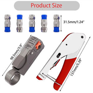 Herramienta de crimpado de alambre de acero inoxidable con mango de agarre suave y matriz ajustable para aplicaciones de crimpado industrial de calibre 16 AWG - Product Image 6