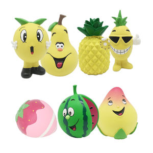 Oynamanın eğlencesini geliştirmek için Squeaker ile tropikal meyve ananas yumuşak kauçuk köpek oyuncak gibi çevre dostu gerçek hayat - Product Image 6