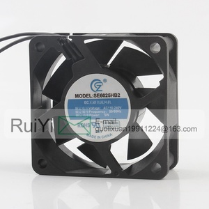 Nouveau ventilateur de refroidissement axial SE6025HB2 <span class=keywords><strong>SHEN</strong></span> <span class=keywords><strong>ZHOU</strong></span> KU RUI AC110-240V 50/60Hz 5W DC EC 6025 60X60X25MM 6CM à grand volume d'air pour armoire - Product Image 4