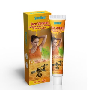 Crème déodorante au venin d'abeille OEM 20g, soin anti-odeurs corporelles parfum frais, pommade pour l'entretien de la peau des aisselles - Product Image 1