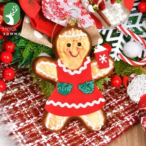 DIY <b>Gingerbread</b> <b>Man</b> Pendant for Christmas Tree <b>Decoration</b> Props for Shop Scene Layout Enhance Festive Atmosphere - Product Image 5