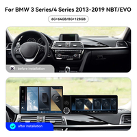Écran Foforfor 13,1" + 12,3" pour BMW Série 3/4 2013-2019 NBT/EVO, CarPlay sans fil, Android 15, autoradio stéréo GPS DSP 4G OEM
