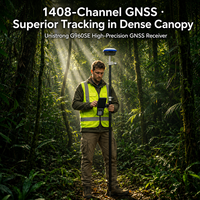 Instrumen Survei GPS RTK Unistrong G960SE Presisi Tinggi Multi Konstelasi untuk Pemetaan Topografi dan Perataan