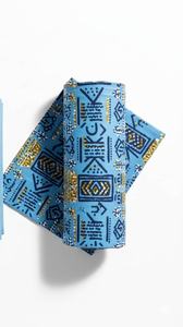 Vestido Midi de Tela Bogolan, Transpirable, con Patrones Geométricos en Tonos Tierra de Mali, Manga Corta, Abertura Lateral, Ropa para Festivales - Product Image 2