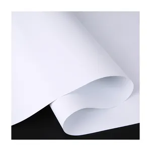 Brilhante/fosco lona bloco fora branco, pet flex bandeira tarpaulin retroiluminado para impressão