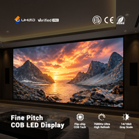 Écran LED COB intérieur UHLED P1.2, mur vidéo Micro LED 8K, fréquence de rafraîchissement 7680Hz, cathode commune, pour projets résidentiels de luxe