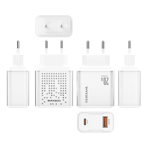 Original PD USB prise ue <span class=keywords><strong>chargeur</strong></span> mobile 20W PD <span class=keywords><strong>chargeur</strong></span> <span class=keywords><strong>rapide</strong></span> adaptateur secteur <span class=keywords><strong>chargeur</strong></span> pour <span class=keywords><strong>Redmi</strong></span> 14C Oppo Huawei - Product Image 2