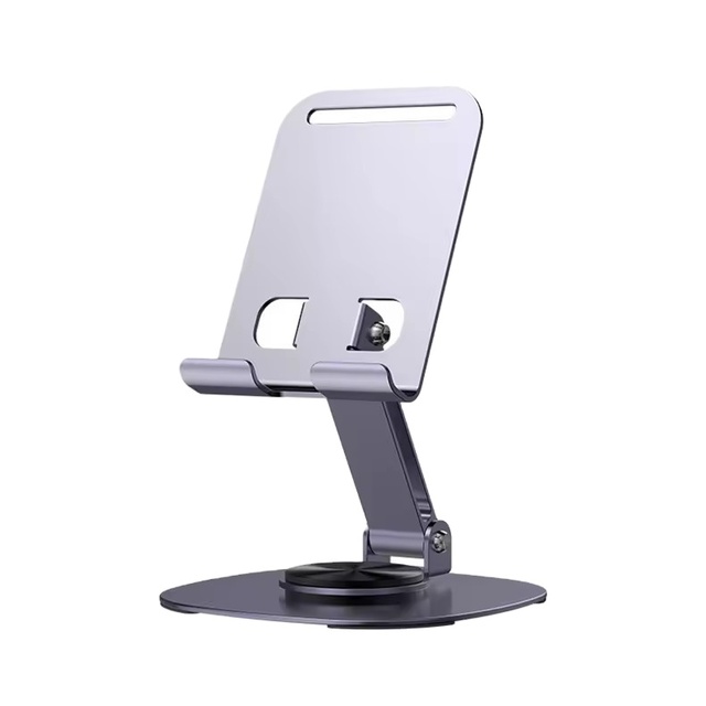 360 Rotating All Metal Foldable Phone Stand for Desk - Mobile Phone Holder for Desktop Universal Stand for Any Cell Phone