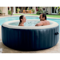 Spa rond pliable populaire à usage domestique Bain à remous pur Piscine de massage à bulles Bain à remous gonflable pour l'extérieur