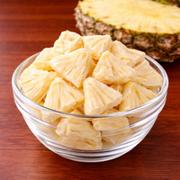 Premium Gefreeze-droogde Ananas Schijfjes Bulkverpakking 100% Echt Fruit Gezonde Klaar-om-te-Eten Snack Zonder Conserveermiddelen