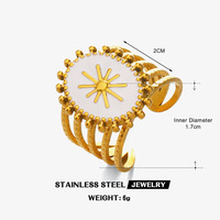 Cincin Enamel Gaya Retro Eropa dan Amerika, Cincin Hip Hop Personal, Cincin Oval Terbuka Trendi untuk Wanita