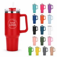 Mug de Voyage Isotherme 1200 ml en Acier Inoxydable Double Paroi avec Poignée, Gobelet 40 oz Personnalisé Sous Vide pour Café, Vente en Gros