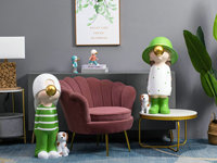 Nouvelle arrivée Statue en résine moderne Bubble Boy Style nordique européen Décoration de bureau en résine pour la maison