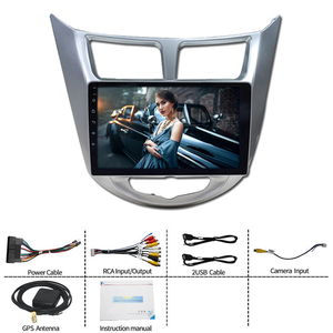 9-Zoll-Touchscreen GPS-Navigation <span class=keywords><strong>Android</strong></span> Autoradio Multimedia-System für Hyundai Solaris 2010 - 2016 - Product Image 2