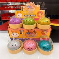 Dumplings vapeur saveur malt en forme d'unicornes - Doux et moelleux, parfaits pour soulager le stress, en cadeau ou comme ensemble de jouets.