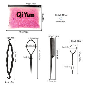 1000 pièces attaches à cheveux colorées et outils <span class=keywords><strong>de</strong></span> <span class=keywords><strong>coiffure</strong></span> magiques ensemble bricolage <span class=keywords><strong>accessoires</strong></span> <span class=keywords><strong>de</strong></span> tressage chouchous torsion <span class=keywords><strong>chignon</strong></span> <span class=keywords><strong>pour</strong></span> les femmes <span class=keywords><strong>coiffure</strong></span> - Product Image 3