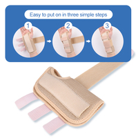 Attelle de poignet respirante et flexible avec support pour la main, protection en mousse, stabilité, facile à porter, s'adapte à l'articulation métacarpale pour la tendinite