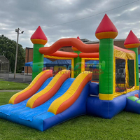 Commercial Outdoor Para Fiesta Chateau Gonflable Bouncing Castle Jumper Combo Kids Gonflable Bounce House avec Souffleur