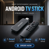 Sumavision OTT 2GB+16GB WiFi6 Quad Core 4K ARM Cortex A55 Android 15 TV Stick HDR H265 BT Control por Voz con Control Remoto y 1 Año de Garantía