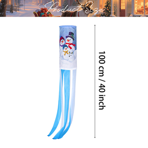 Guirnalda Navideña de 75D con Diseño de Ducto de Aire, 30*45CM, Decoración de Superficie con 6 Tiras de 5*60CM, Gráficos Impresos Digitalmente - Product Image 2