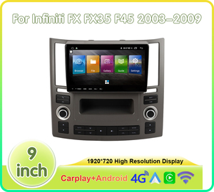 <span class=keywords><strong>Autoradio</strong></span> Android Krando 9 ''pour Infiniti FX FX35 FX45 2007 - 2009 Lecteur multimédia sans fil CarPlay Navigation GPS Wifi - Product Image 4