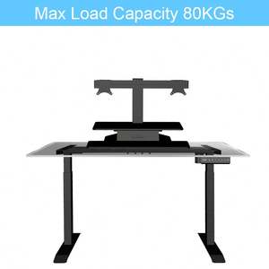 Precio de fábrica, escritorio de pie inteligente de doble motor personalizado, escritorio de oficina eléctrico ajustable en altura (solo marco) - Product Image 3