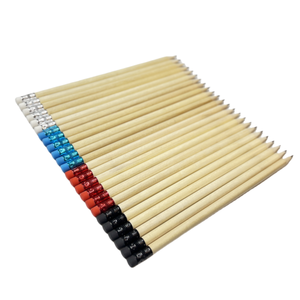 ดินสอไม้กลม FSC ขายส่ง พร้อมยางลบสี <span class=keywords><strong>ป</strong></span>ลายดินสอแบบกำหนดเองได้ พร้อมโลโก้และบรรจุภัณฑ์ ได้รับการรับรองมาตรฐาน EN71 และ ISO จากโรงงานโดยตรง - Product Image 1