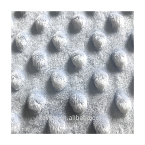 Ткань в горошек Minky из 100% полиэстера