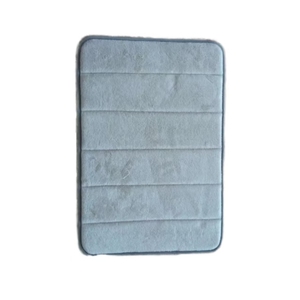 Thiết kế hiện đại Bộ nhớ Bọt Tắm <span class=keywords><strong>Mat</strong></span> thảm mềm cửa phòng tắm <span class=keywords><strong>mat</strong></span> với sọc rắn màu sắc sản xuất tại Trung Quốc cho nhà hoặc khách sạn sử dụng - Product Image 1