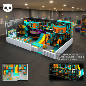 Équipement de terrain de jeu intérieur, piscine à balles, toboggan en spirale, usage commercial, centre de jeux souple en métal/plastique/vinyle, capacité 100-500 kg pour - Product Image 2