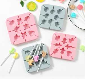 Moldes antiadherentes de silicona con forma de dibujos animados de 8 cavidades, molde para hacer gelatina gomosa para galletas de Chocolate y caramelo <span class=keywords><strong>casero</strong></span> con ventosa S - Product Image 6