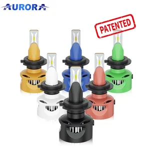 AURORA Patent tasarım Led H3 H4 H7 9005 araba işık lambası 6500K H11 H10 oto araba Led far ampulü