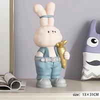 Figura de Conejito de Vinilo Personalizada en Oferta, Estatua Encantadora de PVC Ideal para Decoración de Estantes y Mostradores de Dormitorios