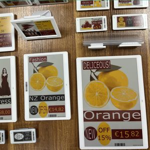 Nouvelle conception tendance, vente en gros OEM ODM, kit de démonstration de système ESL de 7,5 pouces, 4 couleurs, étiquette de prix électronique à encre électronique pour supermarché - Product Image 1
