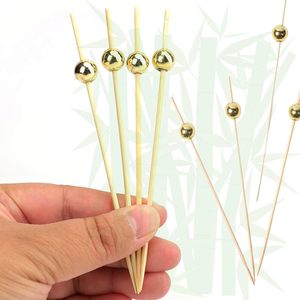Thanh công cụ tre xiên Cocktail Picks handmade tre tự nhiên Tăm Xỉa Răng cho đồ uống món khai vị xiên Gậy Nguồn cung cấp bên - Product Image 4