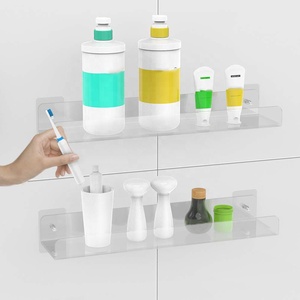 Estante <span class=keywords><strong>de</strong></span> Baño <span class=keywords><strong>de</strong></span> Acrílico Transparente <span class=keywords><strong>de</strong></span> 16.5 Pulgadas, <span class=keywords><strong>Estantes</strong></span> <span class=keywords><strong>de</strong></span> Baño <span class=keywords><strong>para</strong></span> Montar en la Pared, Organizador <span class=keywords><strong>de</strong></span> <span class=keywords><strong>Ducha</strong></span> - Product Image 6