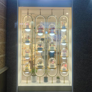 Base de couverture en verre de fleurs séchées avec boîte d'affichage de lumière dôme en verre de poussière de lumière fait à la main modèle de verre lumineux couvercle en verre lumineux - Product Image 5