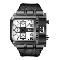 Oulm 3364 Pulsera de cuero de lujo Reloj para hombre Nuevo estilo Moda Deporte Reloj de pulsera de cuarzo